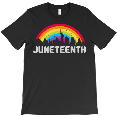 Juneteenth T  Shirtjuneteenth Rainbow T  Shirt T-shirt Designed By Orion Ortiz