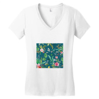 Paradisio Floral Women's V-neck T-shirt | Artistshot