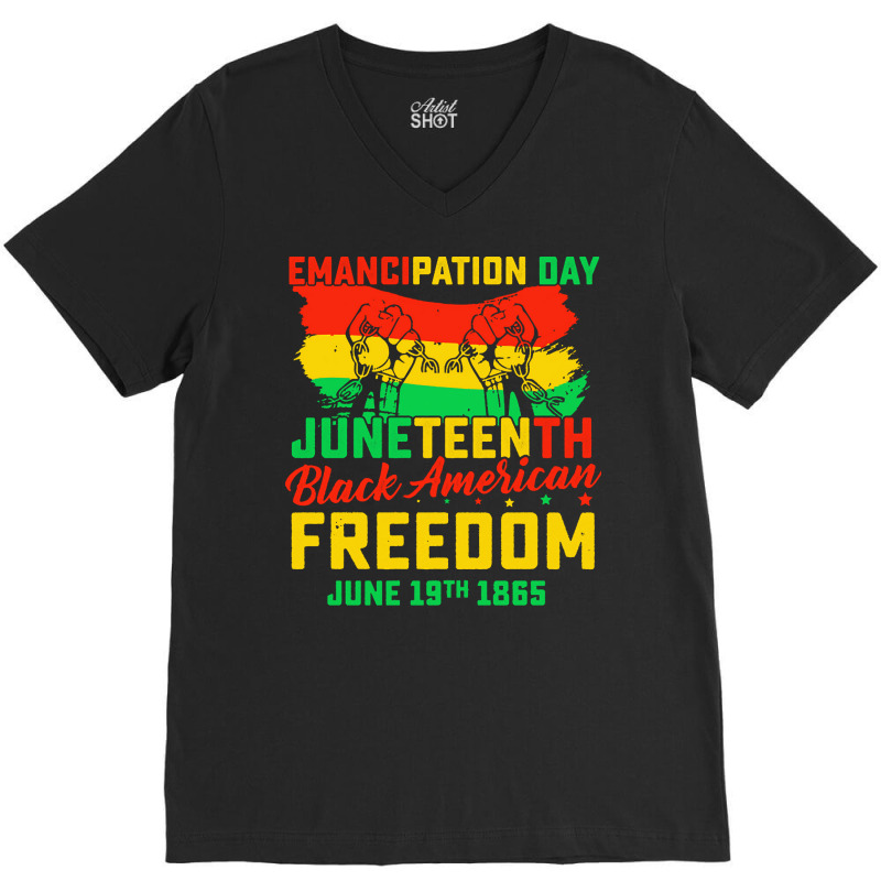 Juneteenth Women Juneteenth Shir T  Shirt Juneteenth Tshirt Women June V-neck Tee | Artistshot