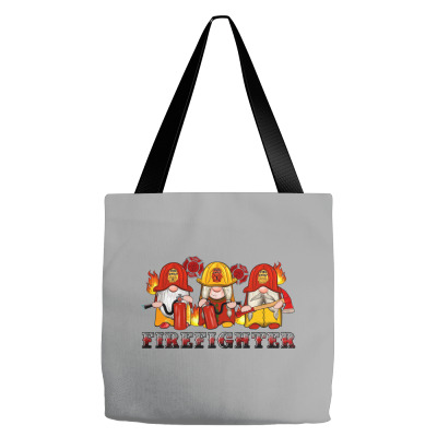Firefighter Gnomes Tote Bags Designed By Artiststas