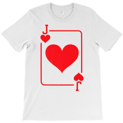 Jack Of Hearts Playing Card Halloween Costume Red Premium T Shirt T-shirt Designed By Jazmikier