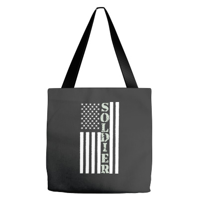 Independence Day T  Shirt American U S A Flag Soldier For Veterans T Tote Bags Designed By Strategicwacky
