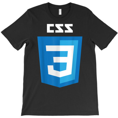 Css Logo Web Developer Nerd Geek Funny T Shirt T-shirt Designed By Mendosand