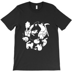 Cat Kitty, Halloween, Spook, Meme T-shirt Designed By Pigsippie