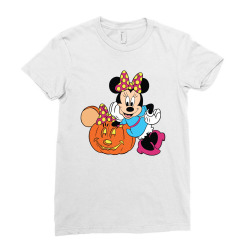 Mouse Halloween Ladies Fitted T-shirt Designed By Gatotkoco