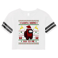 Christmas Santa Cool Funny Impostor Crewmate Scorecard Crop Tee | Artistshot