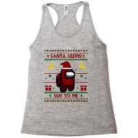 Christmas Santa Cool Funny Impostor Crewmate Racerback Tank | Artistshot