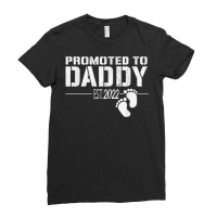 Mens Promoted To Daddy 2022 Funny Gift For New Dad First Time Dad T Sh Ladies Fitted T-shirt | Artistshot