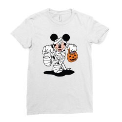 Mouse Halloween Ladies Fitted T-shirt Designed By Gatotkoco