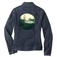 Paradise Ladies Denim Jacket | Artistshot