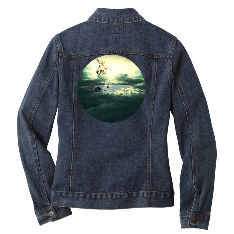 Paradise Ladies Denim Jacket by Mpart10 | Artistshot