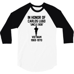 In Honor Of Carlos Lugo Vietnam 3/4 Sleeve Shirt | Artistshot