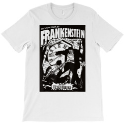 Monster Poster Horror Comic Halloween Frankenstein Monster T Shirt T-shirt Designed By Crich34