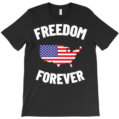 Independence Day T  Shirt Freedom Forever T  Shirt T-shirt Designed By John Mckeown