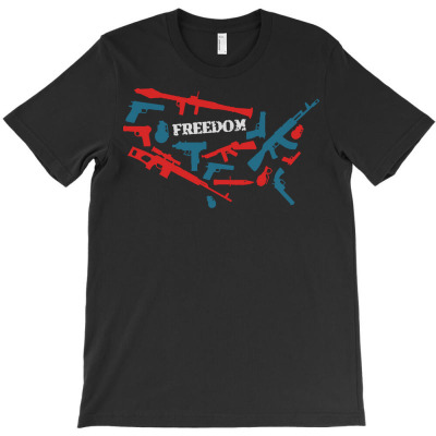 Independence Day T  Shirt Freedom Patriotic Veteran Ammunition Rifle G T-shirt Designed By John Mckeown