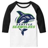 New-seattle-seawolves-design Youth 3/4 Sleeve | Artistshot