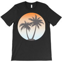 Holiday T  Shirt Coconut Tree On Beach T  Shirtby Arashbeathew T-shirt | Artistshot