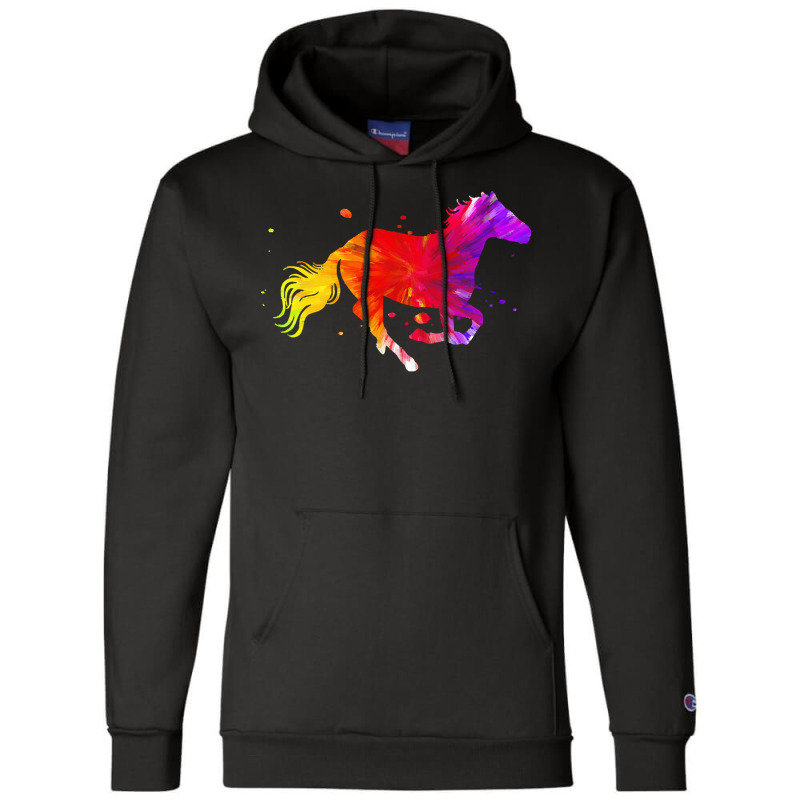 Horse T  Shirt Colorful Horse T  Shirt Champion Hoodie | Artistshot