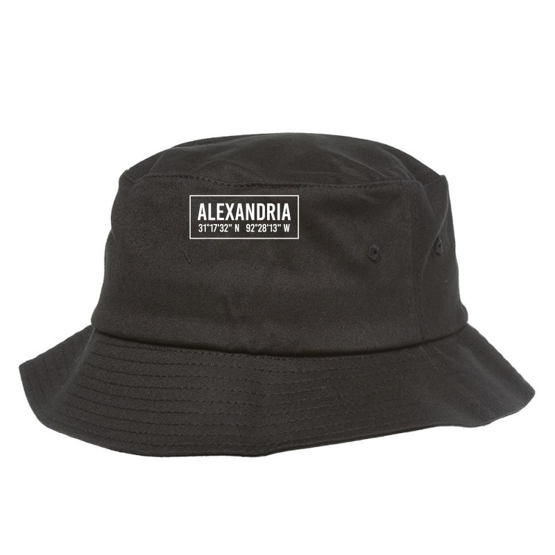 Alexandria La Louisiana Funny City Coordinates Home Gift T Shirt Bucket Hat by JahmayaWhittle | Artistshot