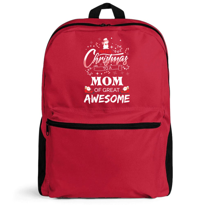 Merry Christmas To Mom Of Great Awesome Backpack | Artistshot