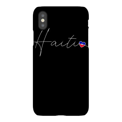 Haiti Simple Love Haitian Flag Heart On Haiti T Shirt Iphonex Case Designed By Jessekaralpheal