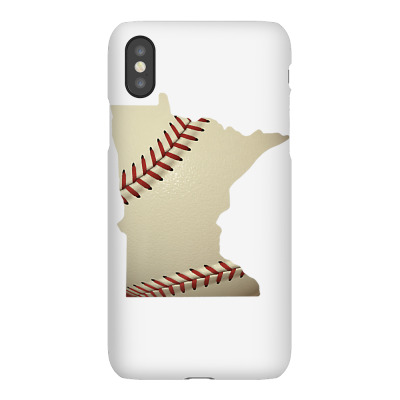 Minnesota Baseball State Map Softball Love Mn Usa Fan Premium T Shirt Iphonex Case Designed By Kaylasana