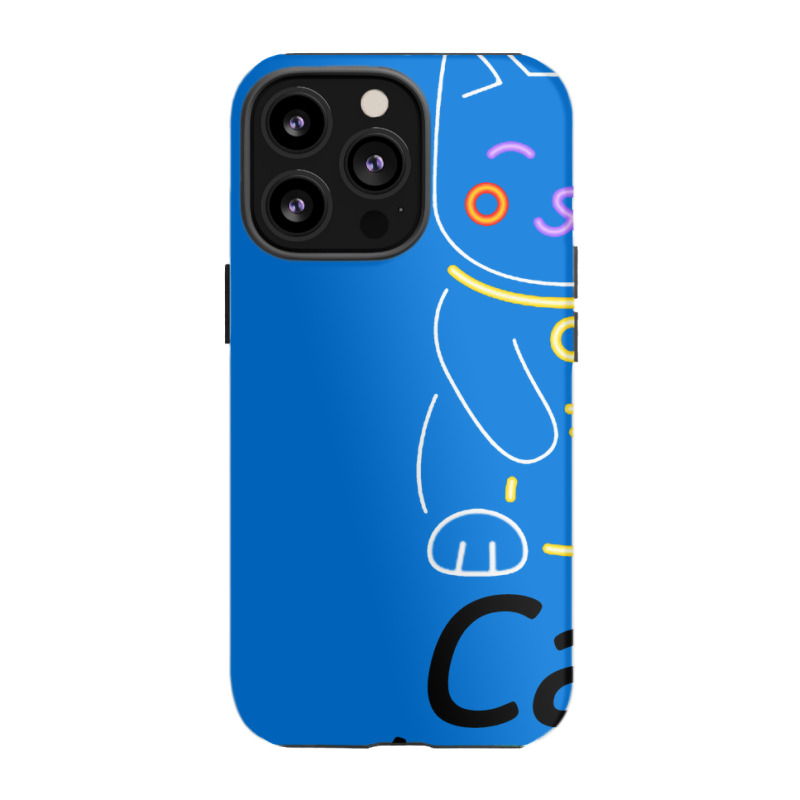 Smiling Friends Cat Cat Neon Iphone 13 Pro Case | Artistshot