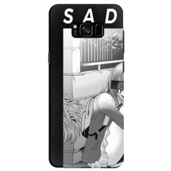 Custom Sad Anime Girl Aesthetic Vaporwave Japanese Anime Manga Otaku Homeless Samsung Galaxy S8 Case By Dimensionalxone Artistshot