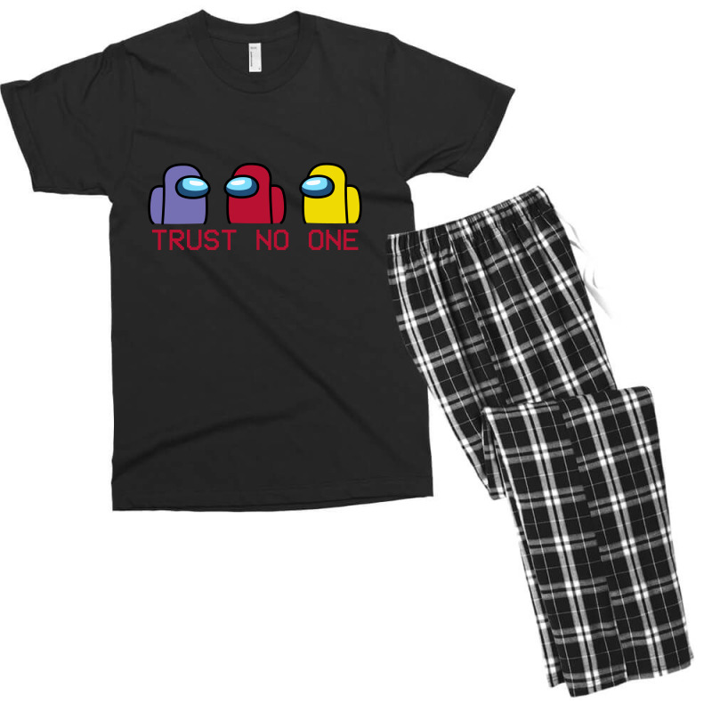 Trust No One Men's T-shirt Pajama Set | Artistshot