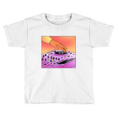 Disk Jockey Toddler T-shirt Designed By Lakenlaken