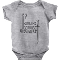 Crushs Your Enemies Merch Baby Bodysuit | Artistshot