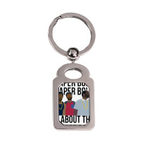 Paper Boi All About That Paper Boi Popular Silver Rectangle Keychain | Artistshot