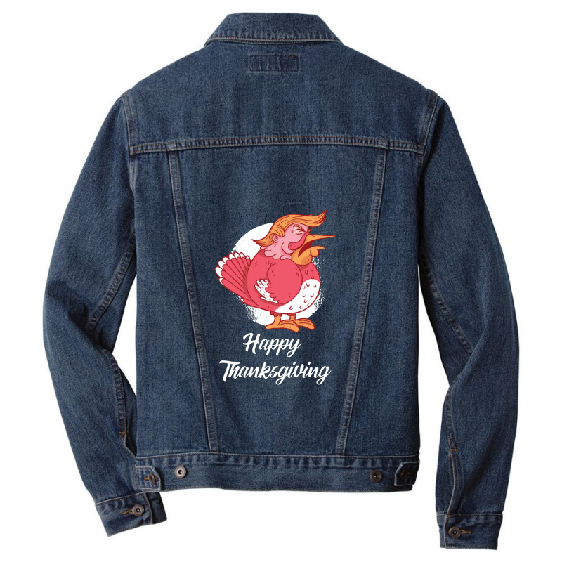 Turkey Trump Thanksgiving Gift Men Denim Jacket | Artistshot