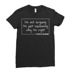 Cvicu Nurse Gift Funny Job Title Profession Birthday Worker T Shirt Ladies Fitted T-shirt Designed By Destifrid