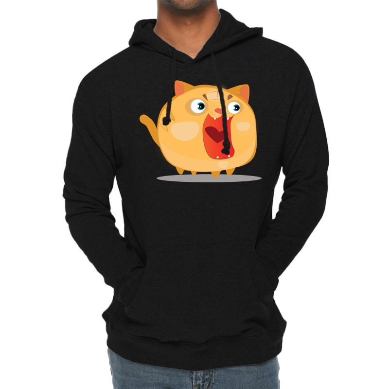 Surprise Cat Lightweight Hoodie by Chiks | Artistshot