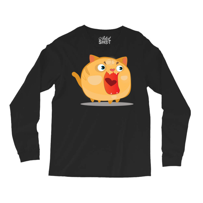 Surprise Cat Long Sleeve Shirts by Chiks | Artistshot