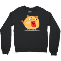 Surprise Cat Crewneck Sweatshirt | Artistshot