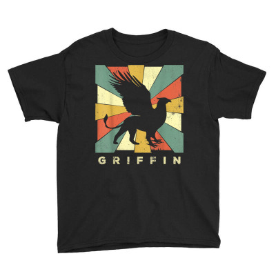 Vintage Griffin Retro Gift T Shirt Youth Tee Designed By Edenkait