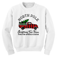 North Pole Christmas Tree Youth Sweatshirt | Artistshot