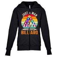 Billiard T  Shirt Man Snooker Player Hobby Pool Billiard T  Shirt Youth Zipper Hoodie | Artistshot