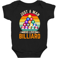 Billiard T  Shirt Man Snooker Player Hobby Pool Billiard T  Shirt Baby Bodysuit | Artistshot