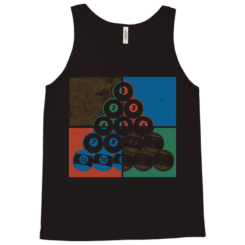 Billiard T  Shirt Pool Billiard Player Pop Art Snooker Billiard T  Shi Tank Top | Artistshot