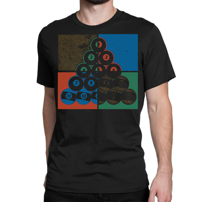 Billiard T  Shirt Pool Billiard Player Pop Art Snooker Billiard T  Shi Classic T-shirt | Artistshot