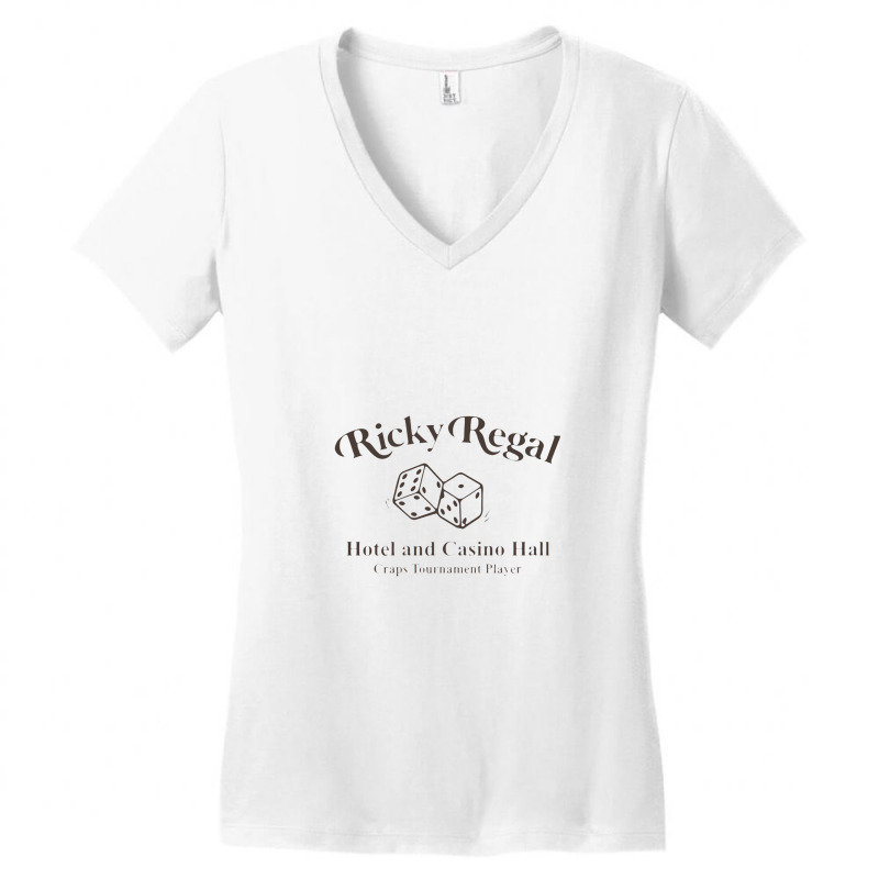 Ricky Regal Hotel And Casino Hall Women's V-Neck T-Shirt by jambudemak | Artistshot