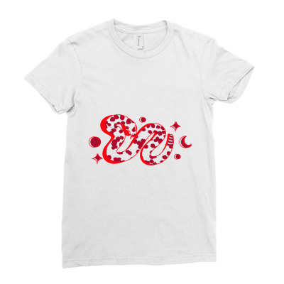 Snake Ladies Fitted T-shirt Designed By Jennerjennings