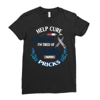 Diabetes Diabetic Nurse Help Cure Diabetes I Am Tired Disease Insulin Ladies Fitted T-shirt | Artistshot