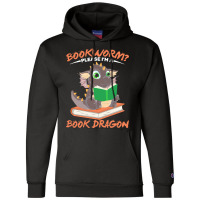 Book Dragon T  Shirt Librarian Reader Funny Bookworm Magical Animal Bo Champion Hoodie | Artistshot