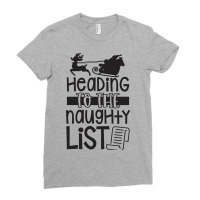 Naughty List Ladies Fitted T-shirt | Artistshot