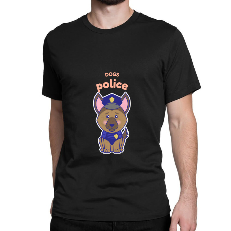 Dog Police Classic T-shirt by KimberlyKeiza | Artistshot