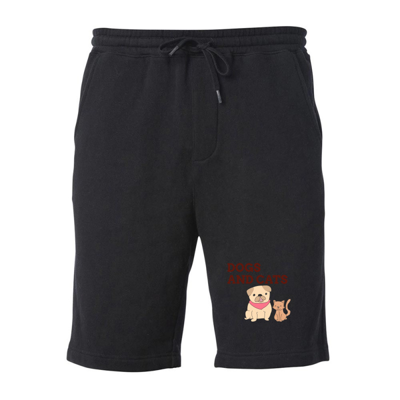 Dogs And Cat Fleece Short by KimberlyKeiza | Artistshot